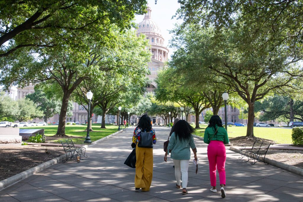 Teacher advocates at the Texas State Capitol